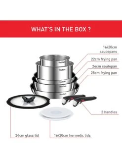 Tefal Ingenio Emotion 10pc Removable Handle, Stackable Induction Pan Set L897SA74 -FurniHaven Shop UR8NU SQ2 0000000099 N A SLd
