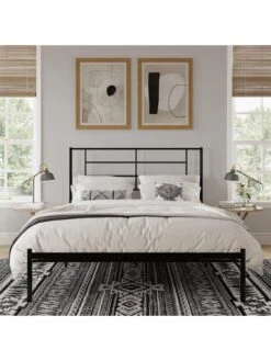 Queer Eye Jensen Metal Bed 14 Queer Eye Jensen Metal Bed -FurniHaven Shop URL8R SQ6 0000000004 BLACK SLd3