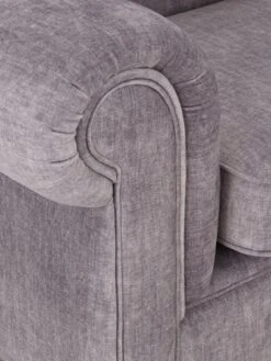 Very Home Laura Chesterfield Fabric 2 Seater Sofa - Grey - FSC® Certified -FurniHaven Shop URLBD SQ5 0000000005 GREY SLd