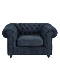 Very Home Laura Chesterfield Fabric Armchair - Navy - FSC® Certified -FurniHaven Shop URLMP SQ2 0000000048 NAVY RSr