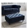Very Home Laura Chesterfield Fabric Footstool - Navy - FSC® Certified -FurniHaven Shop URLMQ SQ1 0000000048 NAVY SLf