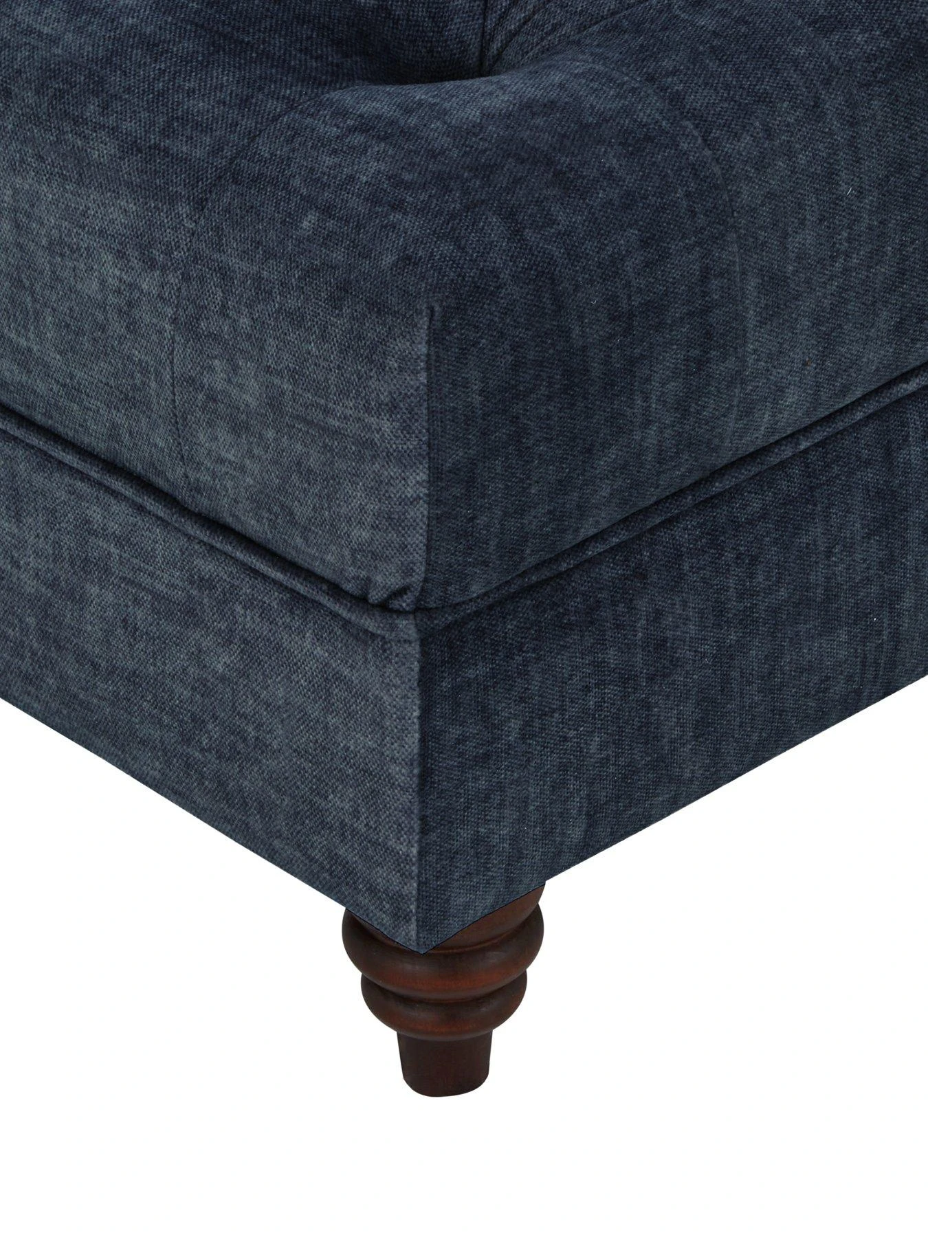 Very Home Laura Chesterfield Fabric Footstool - Navy - FSC® Certified 6 Very Home Laura Chesterfield Fabric Footstool - Navy - FSC® Certified - Image 4