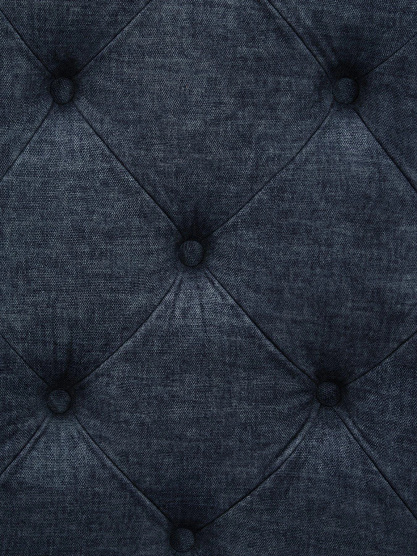 Very Home Laura Chesterfield Fabric Footstool - Navy - FSC® Certified 7 Very Home Laura Chesterfield Fabric Footstool - Navy - FSC® Certified - Image 5