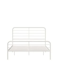 Queer Eye Millie King Size Metal Bed Frame -FurniHaven Shop URLNW SQ5 0000000013 WHITE SLd2