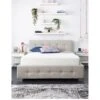 Aspire End Lift Up Linen Ottoman Bed - Natural -FurniHaven Shop UT9XD SQ1 0000000003 NATURAL SLa