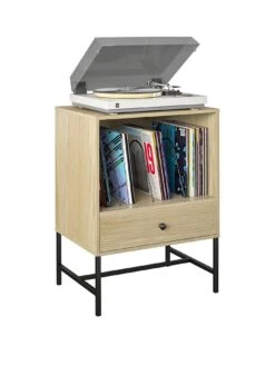 Queer Eye Tamlin Record Stand -FurniHaven Shop UTFC7 SQ2 0000000006 OAK SLf