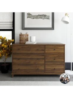 Queer Eye Farnsworth 6 Drawer Chest -FurniHaven Shop UTFDQ SQ2 0000000007 WALNUT RSr