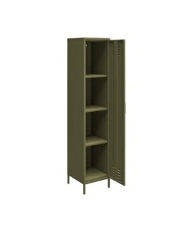 Queer Eye Bradford Single Metal Storage Cabinet - Green -FurniHaven Shop UTFFH SQ4 0000000047 GREEN SLd1