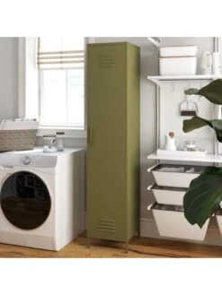 Queer Eye Bradford Single Metal Storage Cabinet - Green -FurniHaven Shop UTFFH SQ5 0000000047 GREEN SLd2