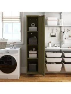 Queer Eye Bradford Single Metal Storage Cabinet - Green -FurniHaven Shop UTFFH SQ6 0000000047 GREEN RSr1