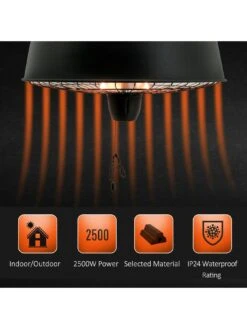 OutSunny Adjustable Infrared Halogen Garden Heater -FurniHaven Shop UTS7J SQ6 0000000088 NO COLOR SLd4