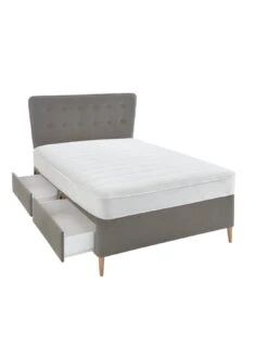 Airsprung Astrid Comfort Divan With Storage Options And Headboard - Navy -FurniHaven Shop UTXGK SQ3 0000000048 NAVY SLd