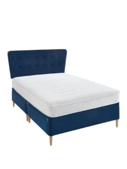 Airsprung Astrid Ortho Divan with Storage Options And Headboard - Navy -FurniHaven Shop UTXH4 SQ2 0000000048 NAVY SLf