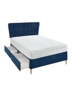 Airsprung Astrid Ortho Divan with Storage Options And Headboard - Navy -FurniHaven Shop UTXH4 SQ3 0000000048 NAVY SLd