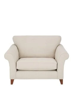 Very Home Willow Fabric Snuggle Chair -FurniHaven Shop UUNSX SQ2 0000000532 LINEN SLf