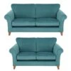 Very Home Willow 3 Seater + 2 Seater Velvet Sofa Set (Buy And SAVE!) -FurniHaven Shop UUNT6 SQ2 0000000205 SOFT TEAL SLf
