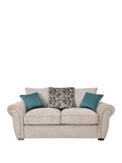 Very Home Flair Fabric 2 Seater Sofa -FurniHaven Shop UUTNM SQ2 0000000035 SILVER SLf