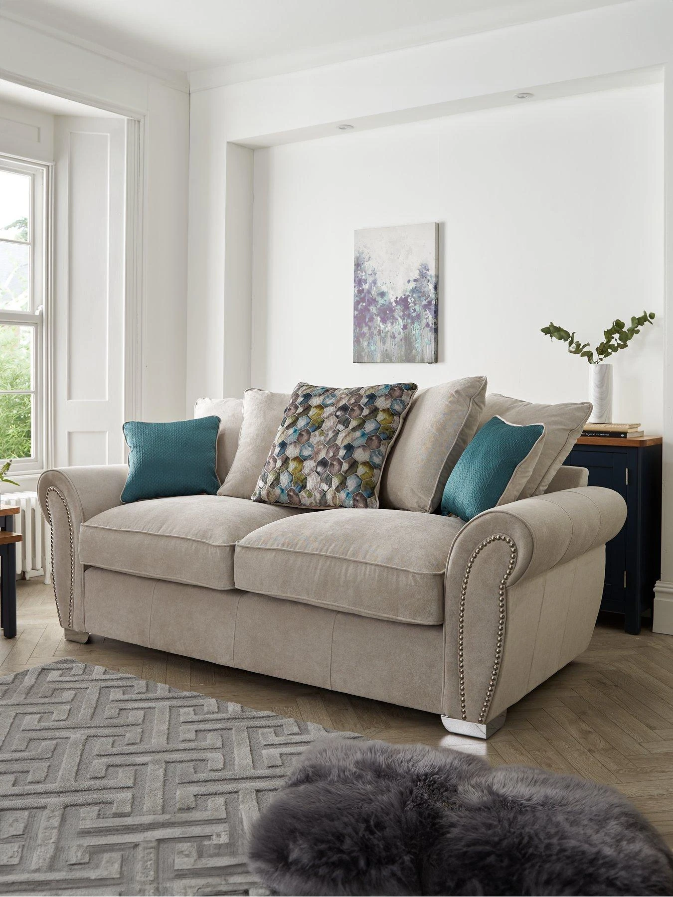 Very Home Flair Fabric 3 Seater Sofa 3 Very Home Flair Fabric 3 Seater Sofa