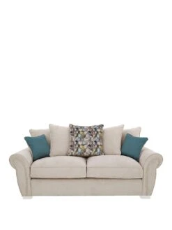 Very Home Flair Fabric 3 Seater Sofa 8 Very Home Flair Fabric 3 Seater Sofa -FurniHaven Shop UUTNT SQ2 0000000035 SILVER SLf