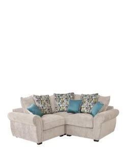 Very Home Flair Fabric Corner Group Sofa -FurniHaven Shop UUTNU SQ2 0000000035 SILVER SLf