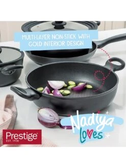 Prestige Nadiya Nesting Cookware Set, 4 Piece -FurniHaven Shop UVC8D SQ3 0000000004 BLACK SLd1