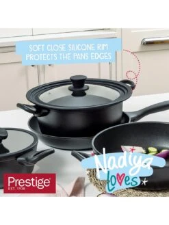 Prestige Nadiya Nesting Cookware Set, 4 Piece -FurniHaven Shop UVC8D SQ6 0000000004 BLACK SLd4