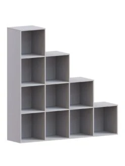 Vida Designs Durham 10 Cube Staircase Storage Unit - Grey -FurniHaven Shop UVJ5M SQ2 0000000005 GREY SLf