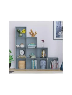 Vida Designs Durham 10 Cube Staircase Storage Unit - Grey -FurniHaven Shop UVJ5M SQ3 0000000005 GREY SLa