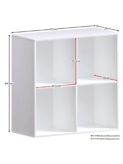 Vida Designs Durham 2 X 2 Cube Storage Unit - White -FurniHaven Shop UVJ5S SQ7 0000000013 WHITE DGy
