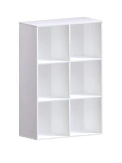 Vida Designs Durham 2 x 3 Cube Storage Unit - White -FurniHaven Shop UVJ5W SQ2 0000000013 WHITE SLf