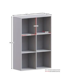 Vida Designs Durham 2 X 3 Cube Storage Unit - Grey -FurniHaven Shop UVJ5X SQ7 0000000005 GREY DGy