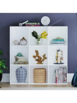 Vida Designs Durham 3 X 3 Cube Storage Unit - White -FurniHaven Shop UVJ64 SQ6 0000000013 WHITE SLd2