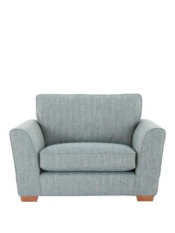 Very Home Jackson Tweed Snuggle Chair -FurniHaven Shop UWBMR SQ2 0000000082 TEAL SLf