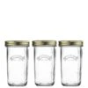 KILNER Set Of 3 0.5-Litre Screw Top Widemouth Preserve Jars -FurniHaven Shop UWVE3 SQ1 0000000647 CLEAR SLf