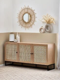 Julian Bowen Padstow 3 Door Sideboard - Oak 