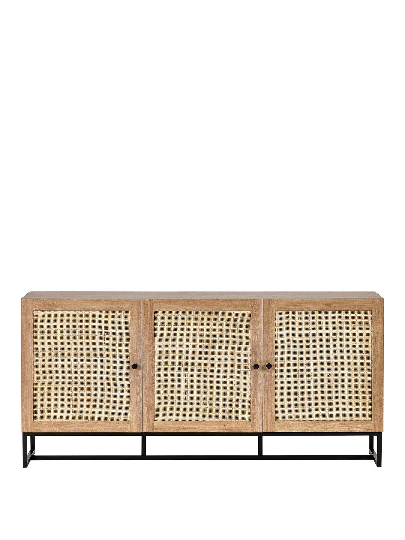 Julian Bowen Padstow 3 Door Sideboard - Oak 4 Julian Bowen Padstow 3 Door Sideboard - Oak - Image 2