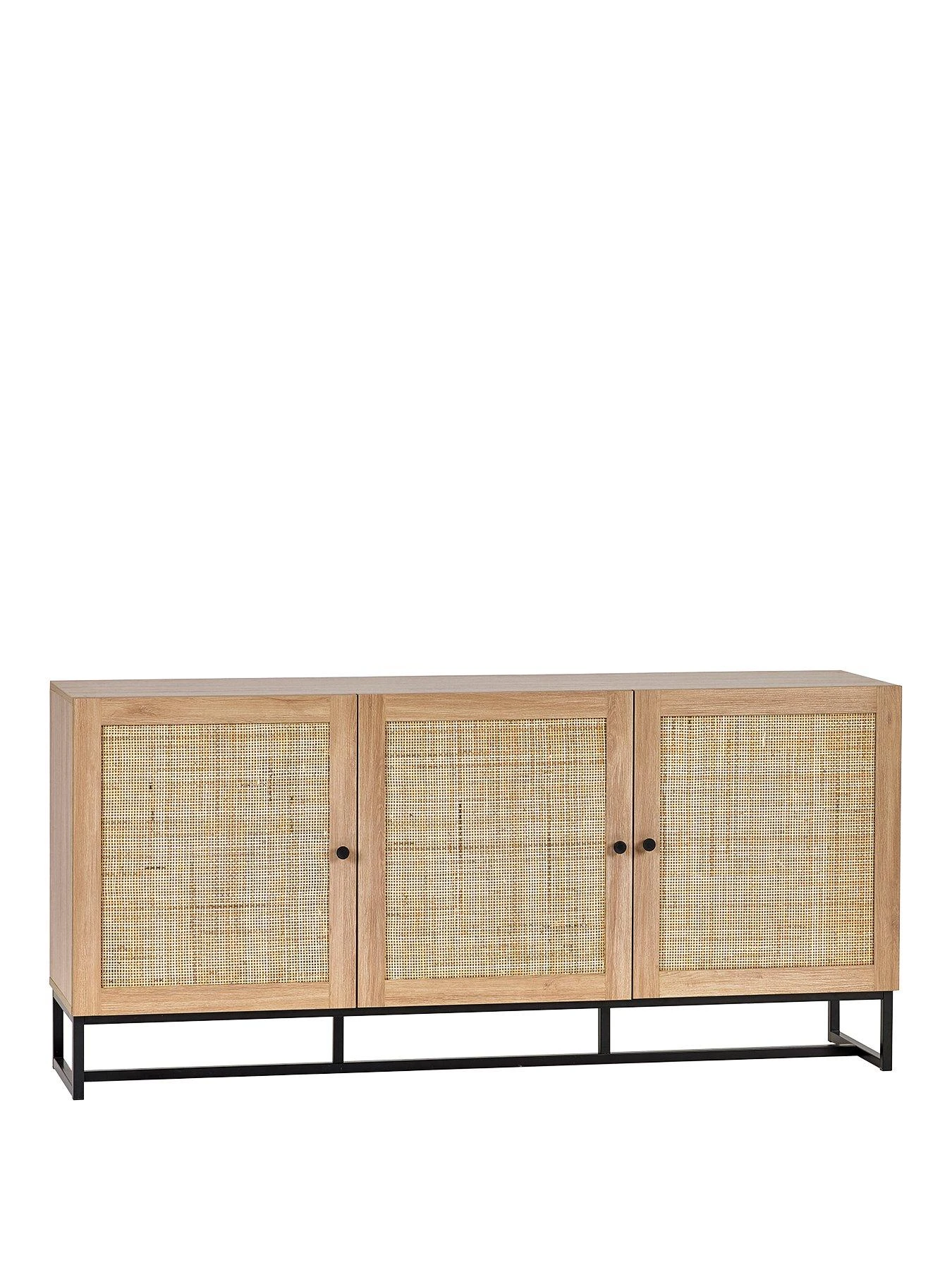 Julian Bowen Padstow 3 Door Sideboard - Oak 5 Julian Bowen Padstow 3 Door Sideboard - Oak - Image 3