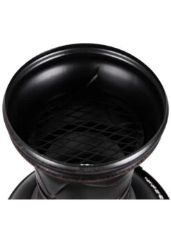 Fire Vida Black And Gold Steel Chimenea -FurniHaven Shop UX56W SQ4 0000000099 N A SLd2