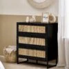 Julian Bowen Padstow 3 Drawer Chest -FurniHaven Shop UX5CY SQ1 0000000004 BLACK RSr