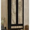 Julian Bowen Padstow 1 Drawer, 2 Door Wardrobe -FurniHaven Shop UX5D2 SQ1 0000000004 BLACK RSr
