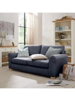Very Home Bailey Fabric 2 Seater Sofa - Navy - FSC® Certified