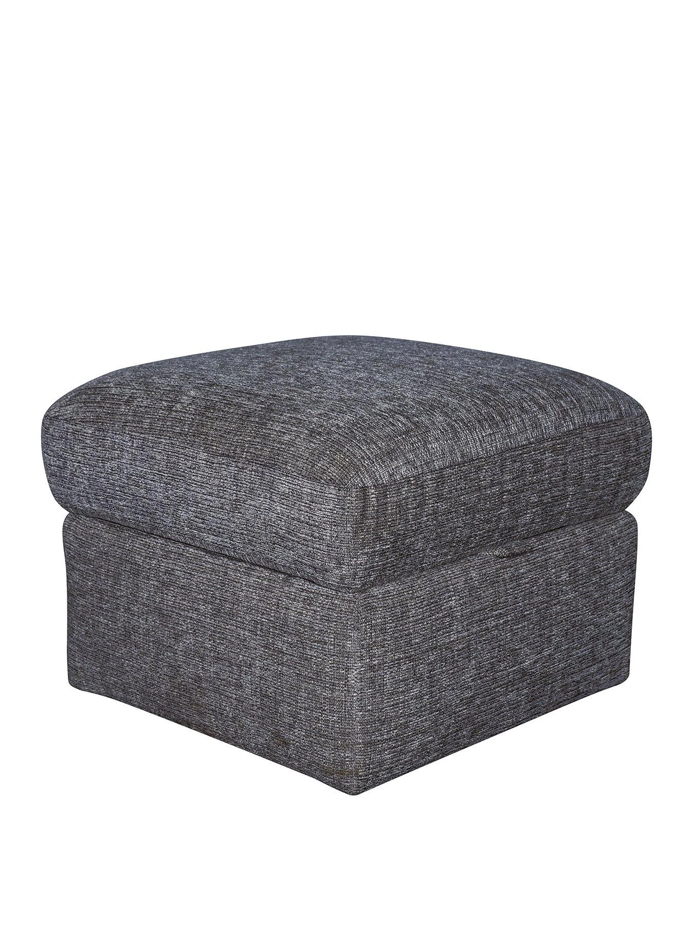 Very Home Bailey Fabric Footstool - Navy - FSC® Certified 4 Very Home Bailey Fabric Footstool - Navy - FSC® Certified - Image 2