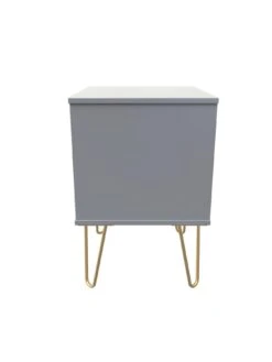 SWIFT Cube Ready Assembled 2 Drawer Bedside Chest - FSC® Certified 12 SWIFT Cube Ready Assembled 2 Drawer Bedside Chest - FSC® Certified -FurniHaven Shop UY6HN SQ4 0000000005 GREY SLd