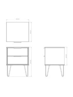 SWIFT Cube Ready Assembled 2 Drawer Bedside Chest - FSC® Certified 15 SWIFT Cube Ready Assembled 2 Drawer Bedside Chest - FSC® Certified -FurniHaven Shop UY6HN SQ7 0000000005 GREY DGy
