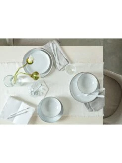 Denby White Speckle 12 Piece Dinner Set -FurniHaven Shop UYLCM SQ4 0000000013 WHITE SLd2