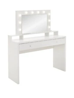 Very Home Aria Dressing Table With Mirror And Lighting - FSC® Certified 11 Very Home Aria Dressing Table With Mirror And Lighting - FSC® Certified -FurniHaven Shop UZGZE SQ3 0000000013 WHITE SLa