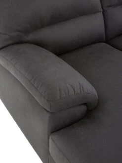 Very Home Danielle Faux Leather Left Hand Chaise Sofa - Black - FSC® Certified -FurniHaven Shop UZLRY SQ4 0000000004 BLACK SLd