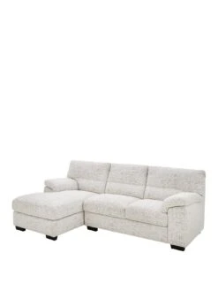 Very Home Danielle Fabric Left Hand Chaise Sofa - Natural - FSC® Certified -FurniHaven Shop UZLSB SQ2 0000000003 NATURAL SLf