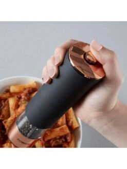 Tower Rose Gold Electric Salt And Pepper Mill Black -FurniHaven Shop V23ER SQ4 0000000004 BLACK SLd2