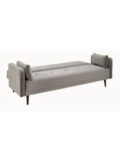 Very Home Cadiz Velvet Sofa Bed - Grey - FSC® Certified -FurniHaven Shop V2K62 SQ5 0000000005 GREY SLd